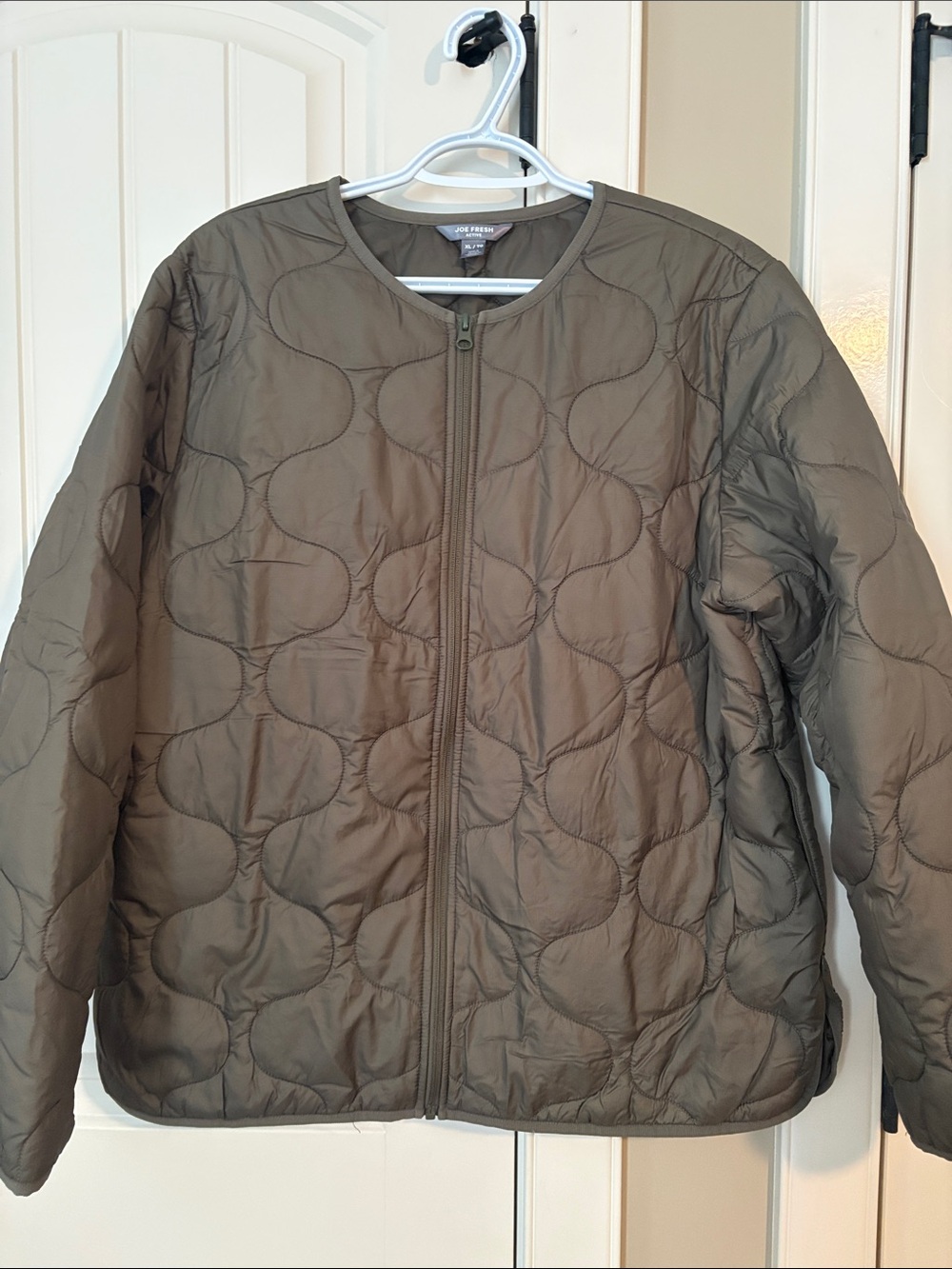Joe Fresh Olive Quilted Lightweight Puffer Jacket